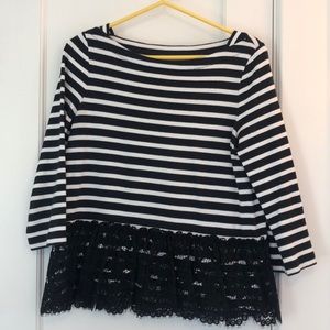 Kate spade Broome street striped top